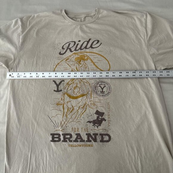 Yellowstone Ride for the Brand Cowboy Graphic T-shirt. - Picture 4 of 6